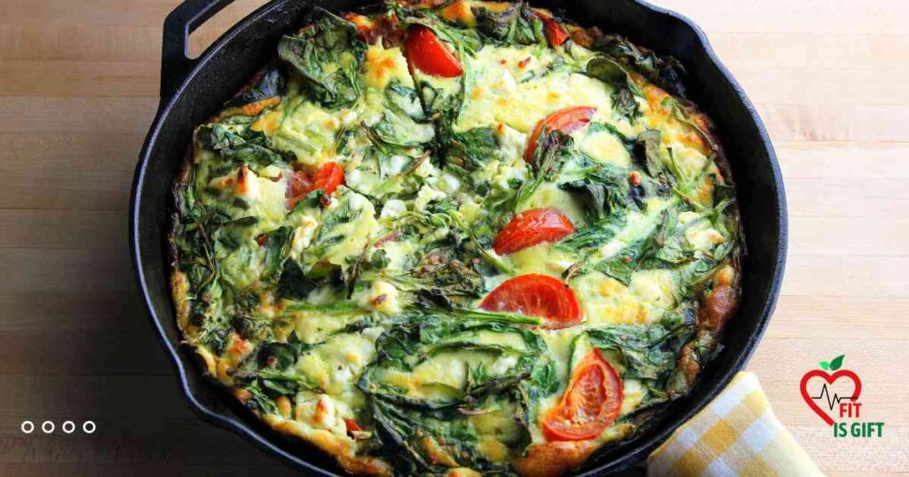Baked Vegetable Frittata: - Healthy Vegetarian Breakfast Meal Prep