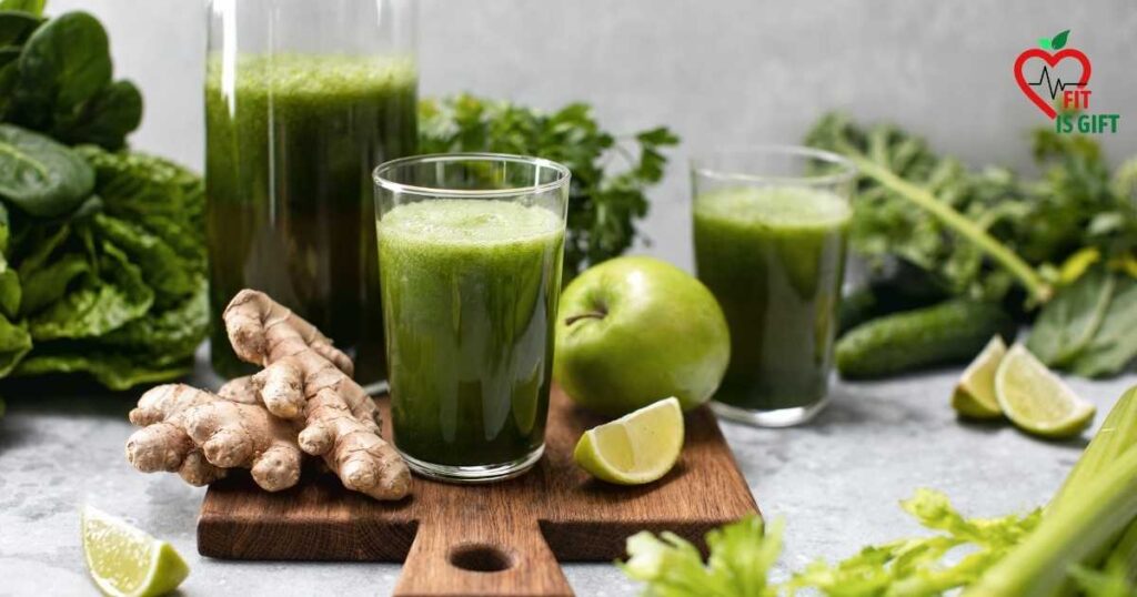 Smoothie with Leafy Greens and Ginger - Ultimate Guide to Healthy Breakfast for Sensitive Stomach
