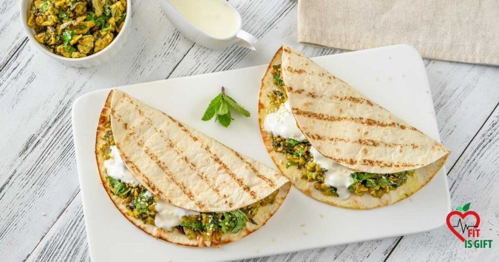 Spinach and Egg White Wrap - How to make Healthy Breakfast Wraps for Weight Loss