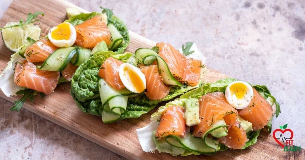 Smoked Salmon and Avocado Wrap - How to make Healthy Breakfast Wraps for Weight Loss