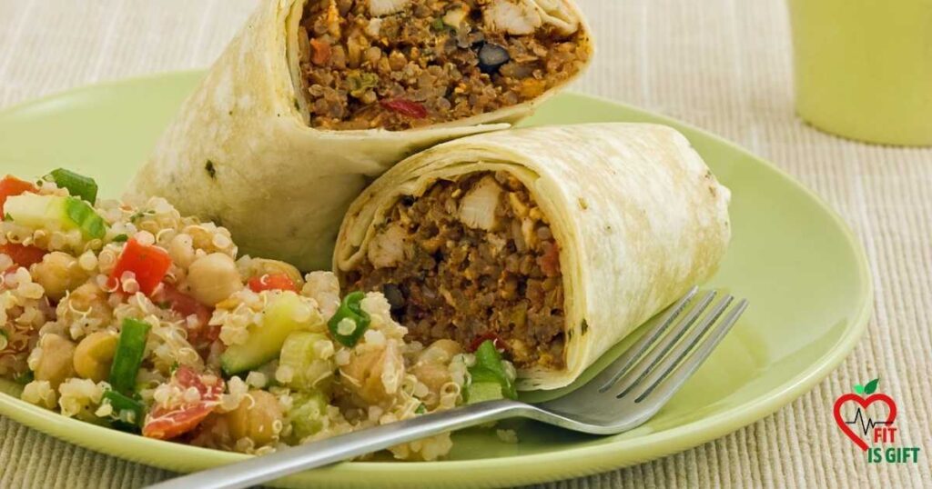 Black Bean and Quinoa Wrap - How to make Healthy Breakfast Wraps for Weight Loss