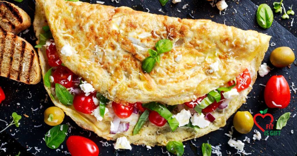 Omelette with Vegetables - The Most Healthy No Sugar Breakfast for Better Energy
